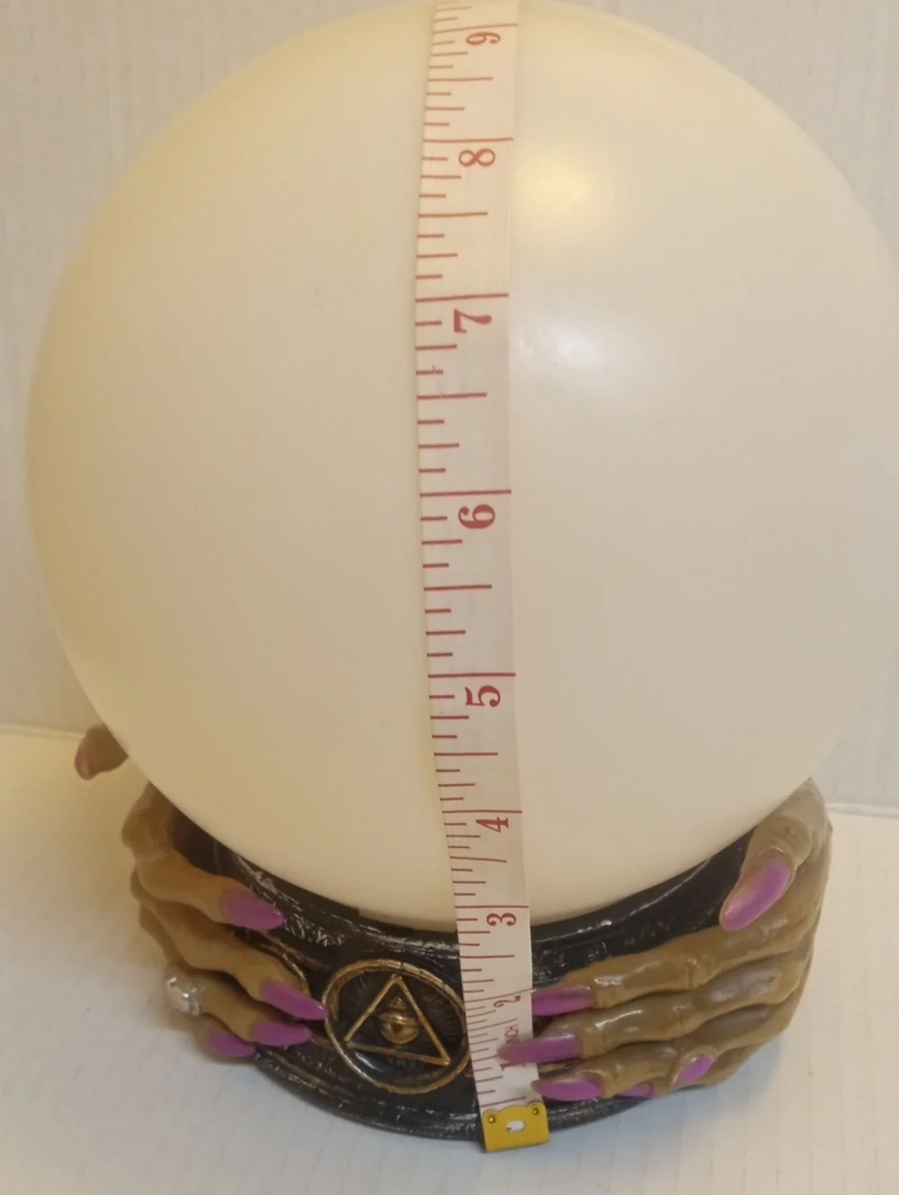 Halloween Prop with Sound & Lights Fortune Teller LED Witch Crystal Ball Orb